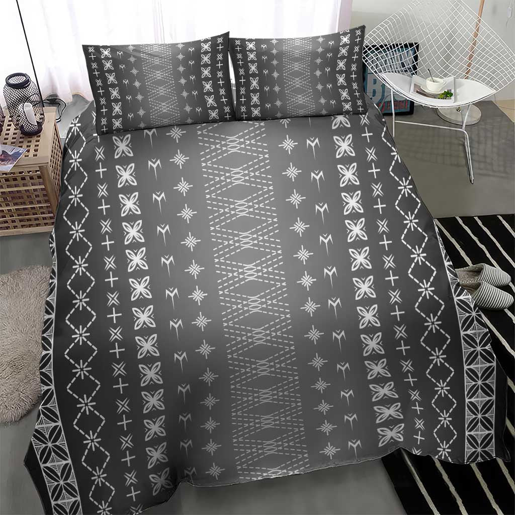 Black Samoa Malu Tattoo Inspired Bedding Set - Polynesian Pride