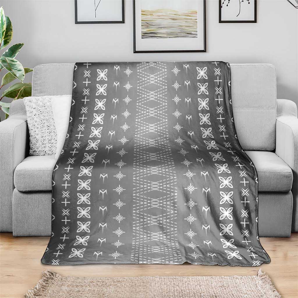 Black Samoa Malu Tattoo Inspired Blanket - Polynesian Pride
