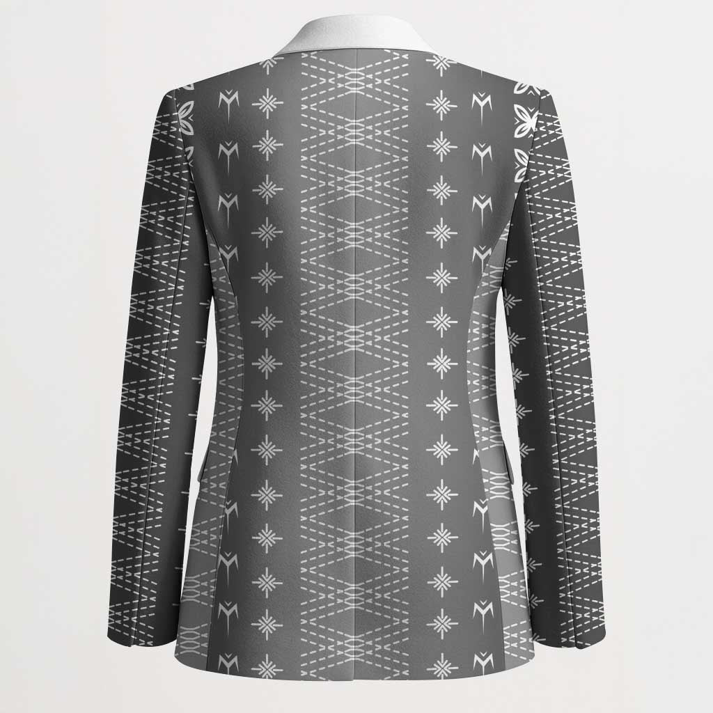 Black Samoa Malu Tattoo Inspired Blazer - Polynesian Pride