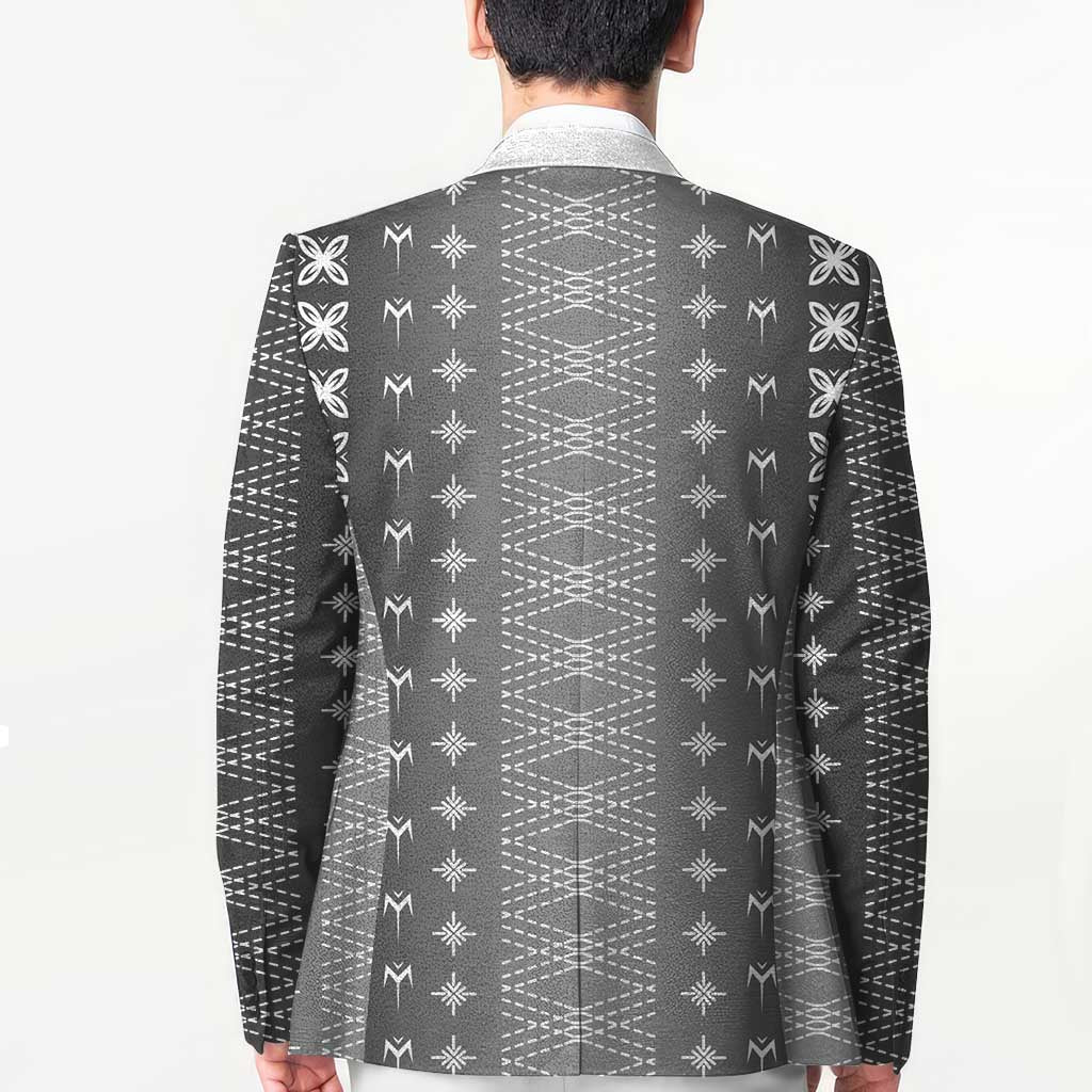 Black Samoa Malu Tattoo Inspired Blazer - Polynesian Pride