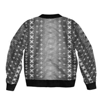 Black Samoa Malu Tattoo Inspired Bomber Jacket - Polynesian Pride