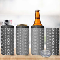 Black Samoa Malu Tattoo Inspired 4 in 1 Can Cooler Tumbler LT05 - Polynesian Pride