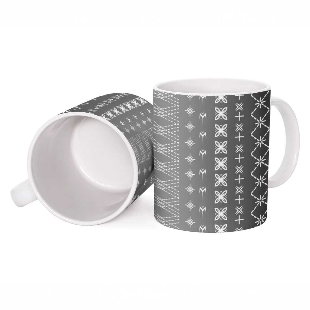 Black Samoa Malu Tattoo Inspired Ceramic Mug LT05 - Polynesian Pride