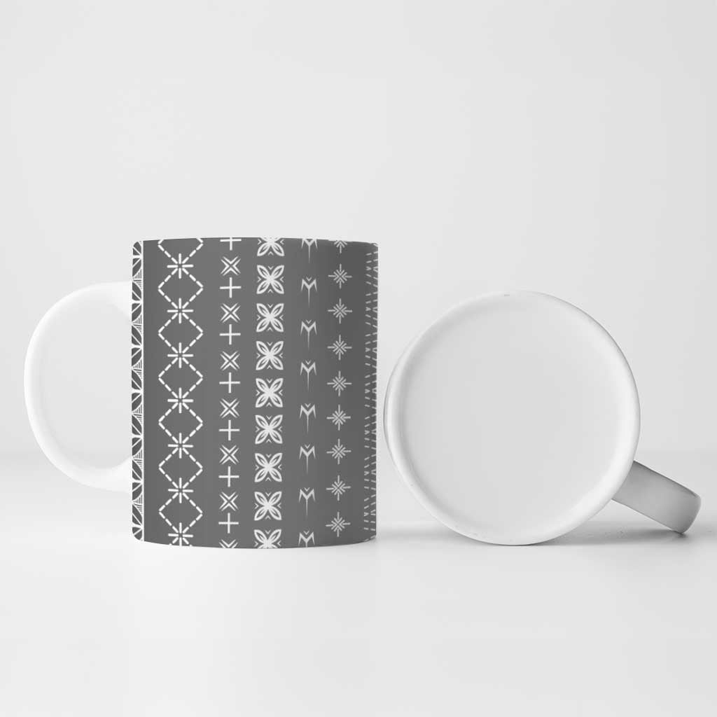 Black Samoa Malu Tattoo Inspired Ceramic Mug LT05 - Polynesian Pride