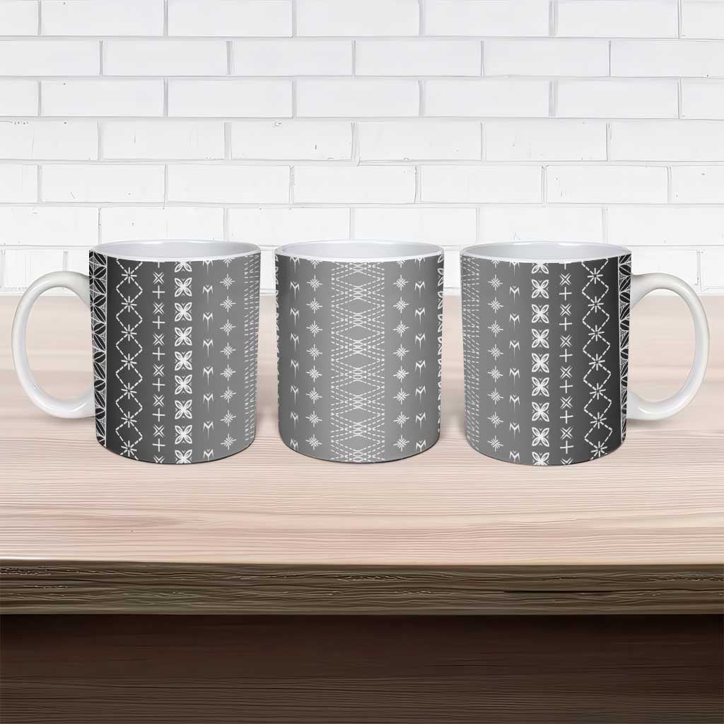 Black Samoa Malu Tattoo Inspired Ceramic Mug LT05 - Polynesian Pride