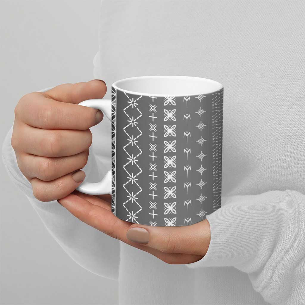 Black Samoa Malu Tattoo Inspired Ceramic Mug LT05 - Polynesian Pride