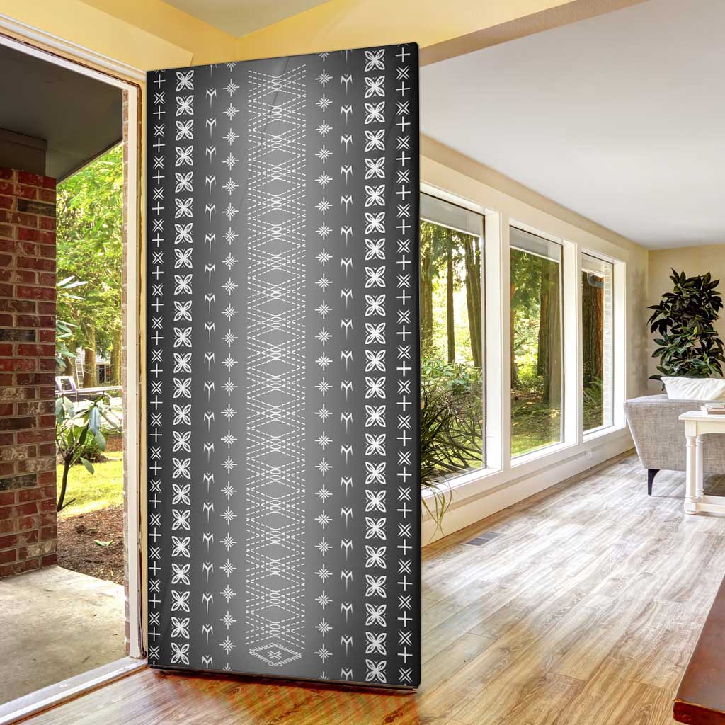 Black Samoa Malu Tattoo Inspired Door Cover LT05 - Polynesian Pride