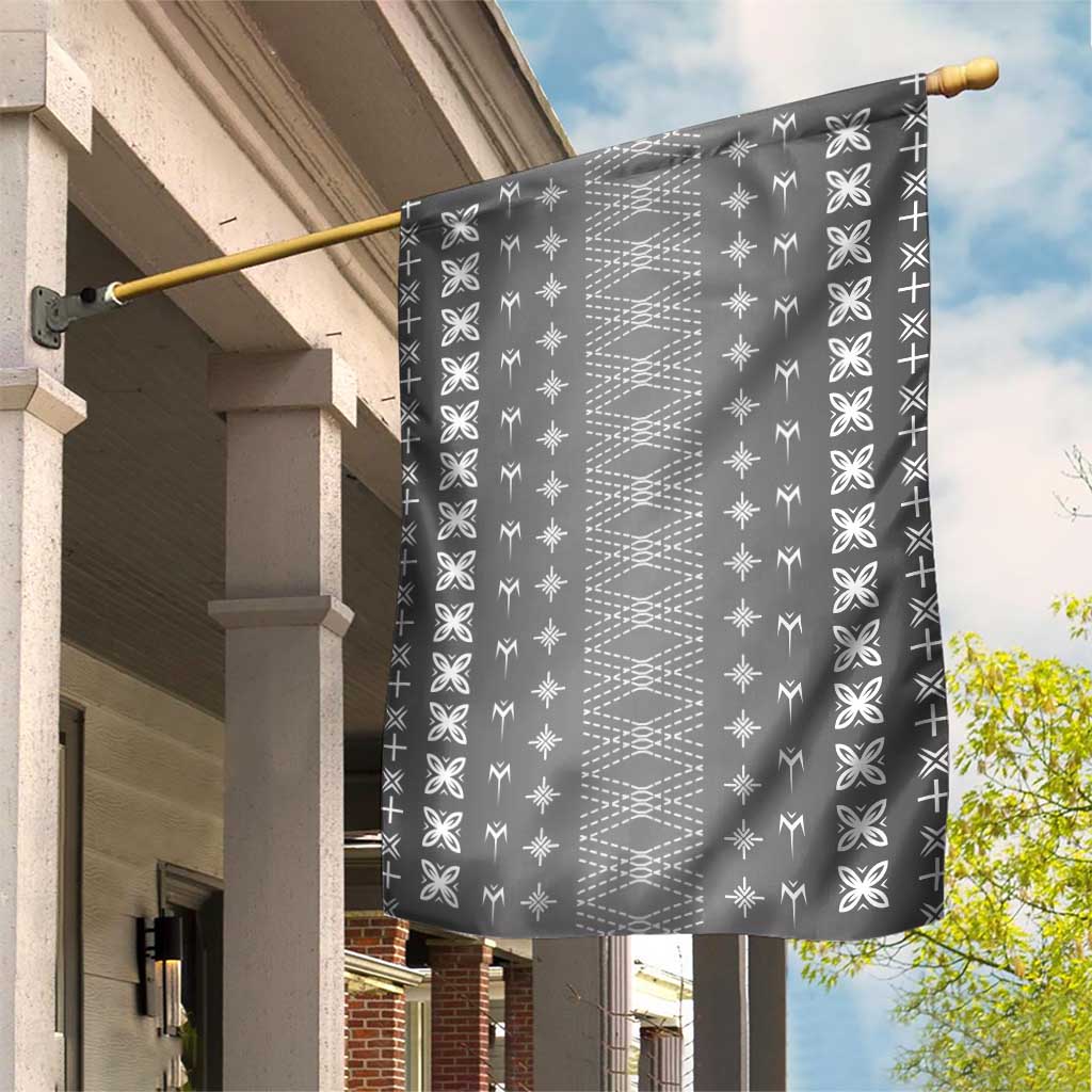 Black Samoa Malu Tattoo Inspired Garden Flag - Polynesian Pride