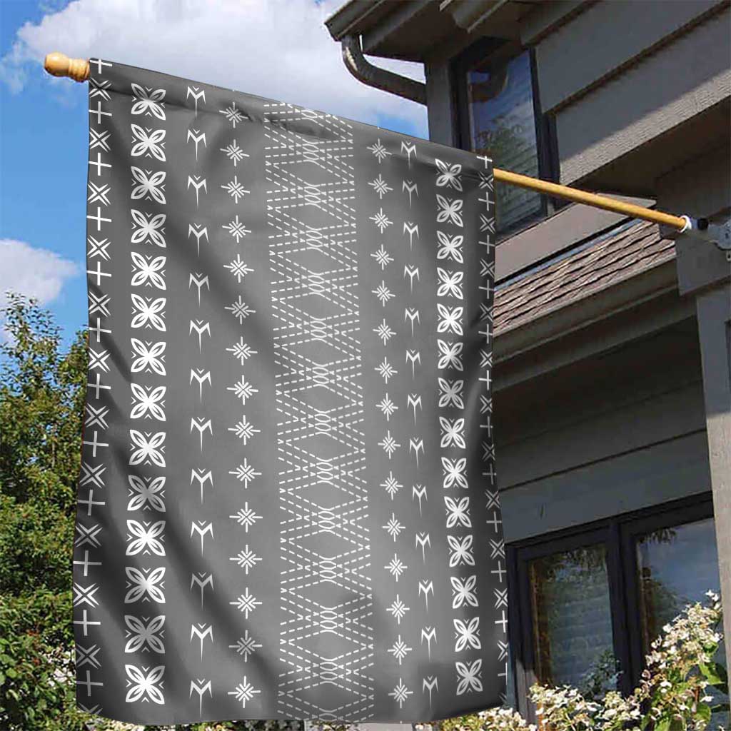 Black Samoa Malu Tattoo Inspired Garden Flag - Polynesian Pride