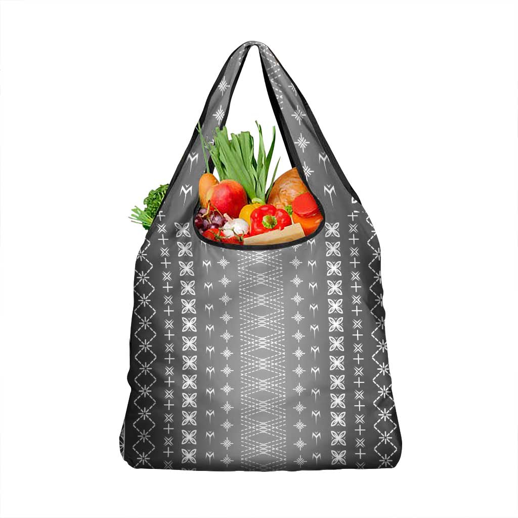 Black Samoa Malu Tattoo Inspired Grocery Bag - Polynesian Pride
