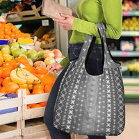 Black Samoa Malu Tattoo Inspired Grocery Bag - Polynesian Pride