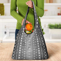 Black Samoa Malu Tattoo Inspired Grocery Bag - Polynesian Pride