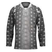 Black Samoa Malu Tattoo Inspired Hockey Jersey - Polynesian Pride