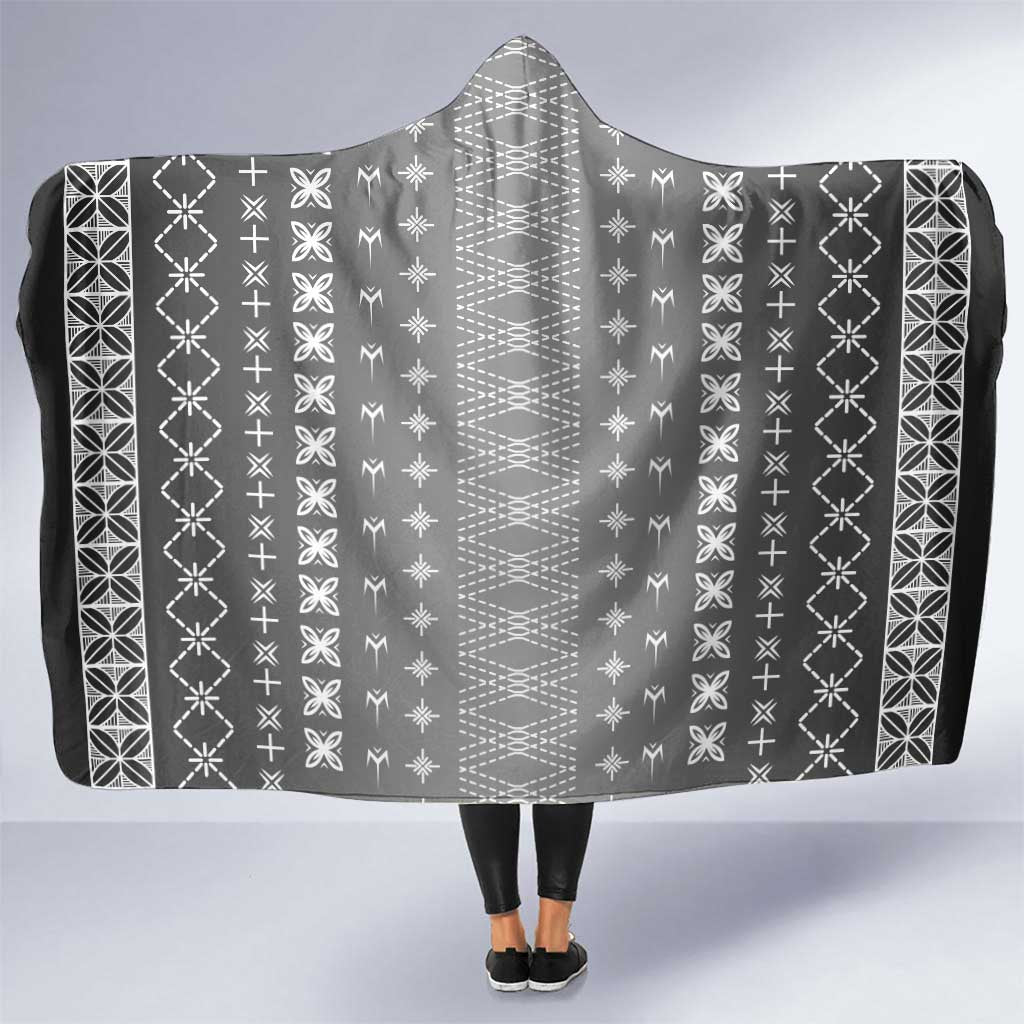 Black Samoa Malu Tattoo Inspired Hooded Blanket LT05 One Size Black - Polynesian Pride