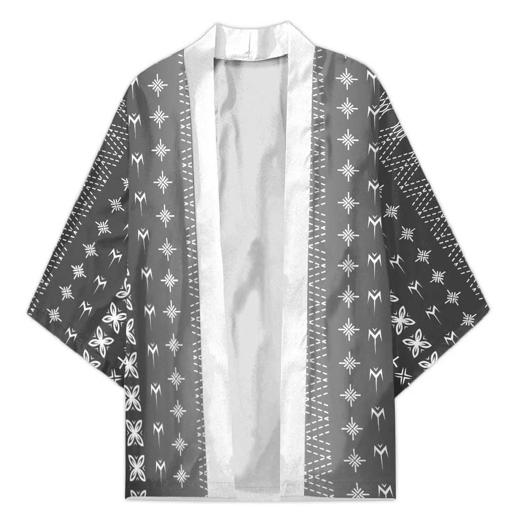 Black Samoa Malu Tattoo Inspired Kimono - Polynesian Pride