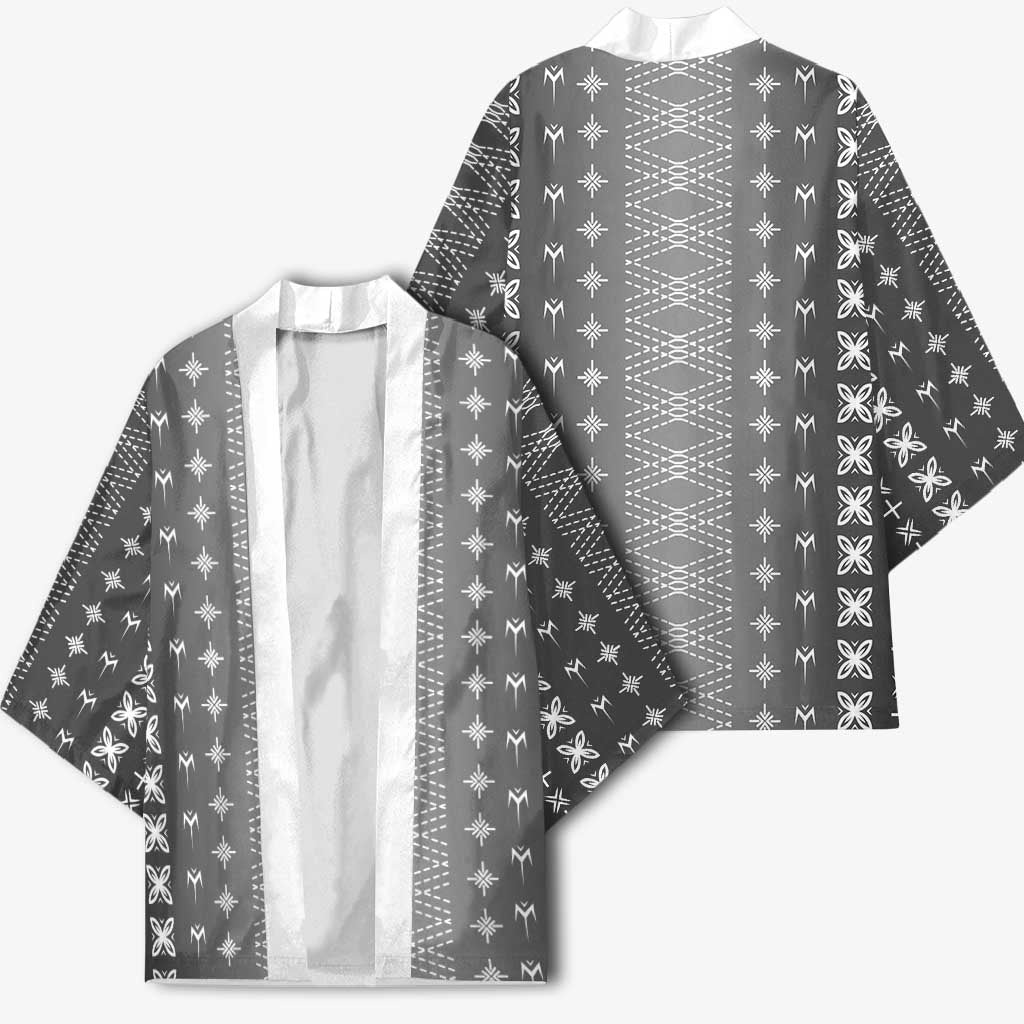 Black Samoa Malu Tattoo Inspired Kimono LT05 - Polynesian Pride