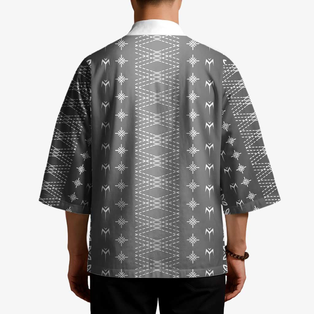 Black Samoa Malu Tattoo Inspired Kimono LT05 - Polynesian Pride