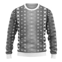 Black Samoa Malu Tattoo Inspired Ugly Christmas Sweater LT05 - Polynesian Pride