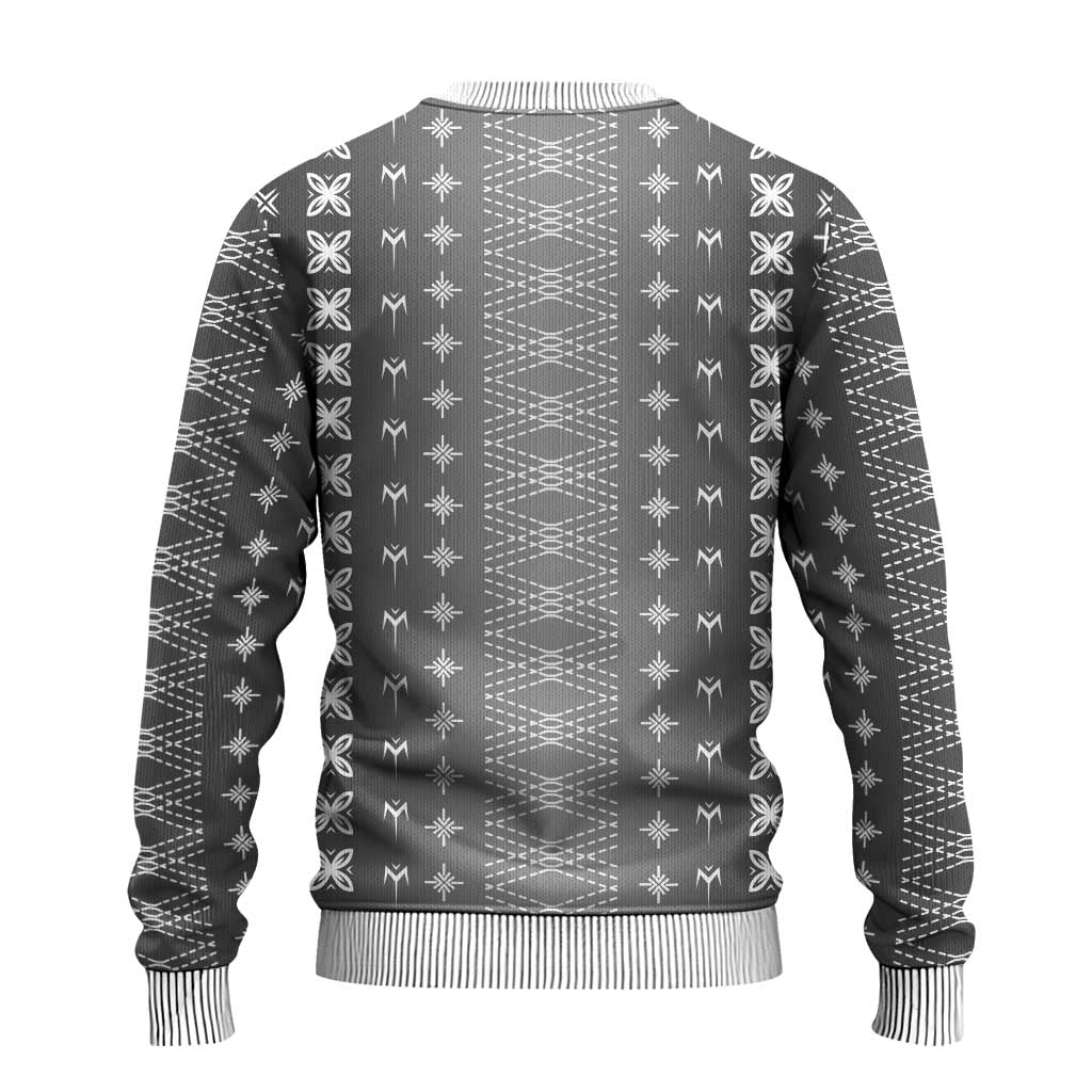 Black Samoa Malu Tattoo Inspired Ugly Christmas Sweater LT05 - Polynesian Pride