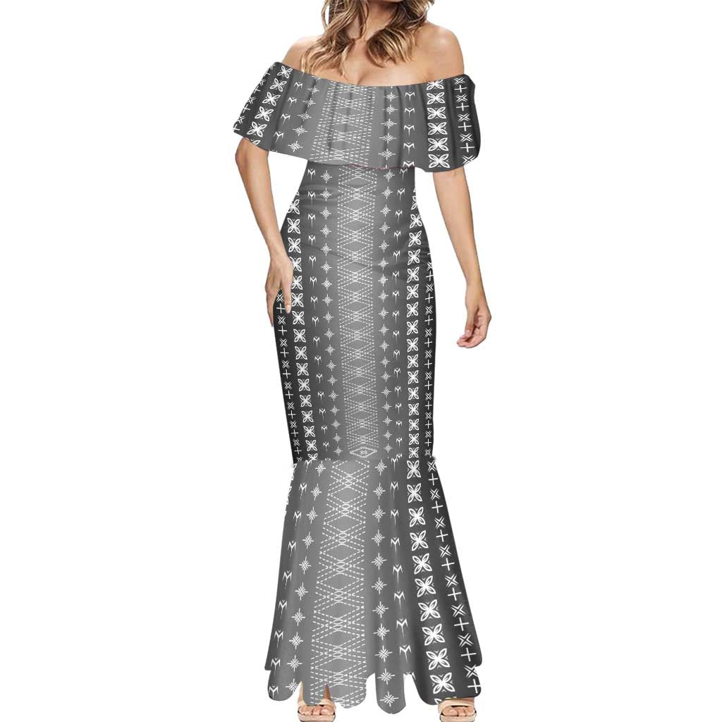 Black Samoa Malu Tattoo Inspired Mermaid Dress - Polynesian Pride