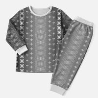 Black Samoa Malu Tattoo Inspired Christmas Pajama Set LT05 Men Black - Polynesian Pride