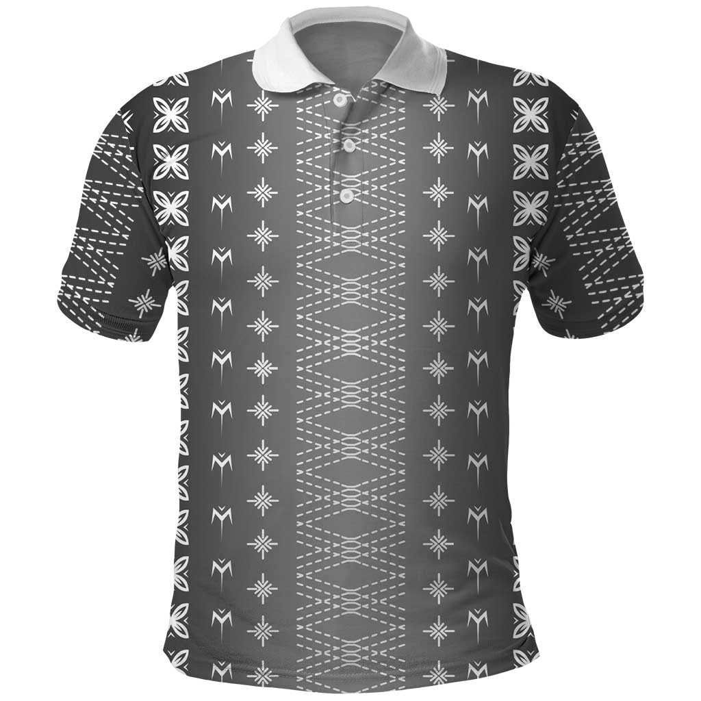Black Samoa Malu Tattoo Inspired Polo Shirt - Polynesian Pride