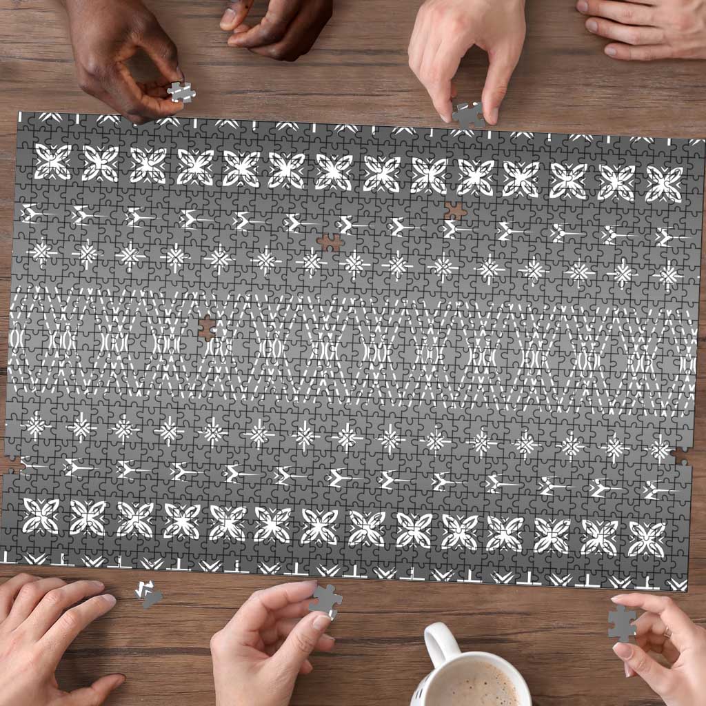 Black Samoa Malu Tattoo Inspired Puzzle LT05 - Polynesian Pride