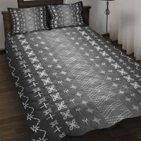 Black Samoa Malu Tattoo Inspired Quilt Bed Set - Polynesian Pride