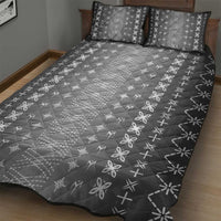 Black Samoa Malu Tattoo Inspired Quilt Bed Set - Polynesian Pride