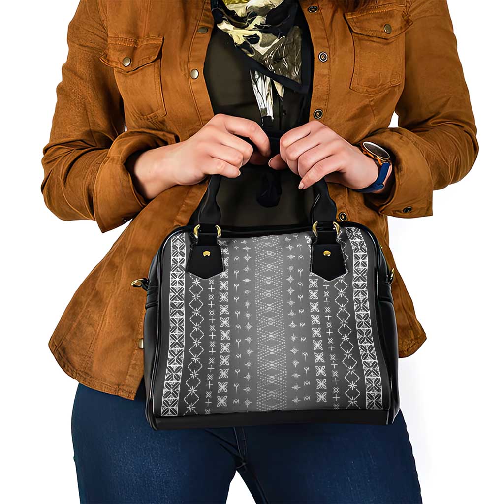 Black Samoa Malu Tattoo Inspired Shoulder Handbag LT05 - Polynesian Pride