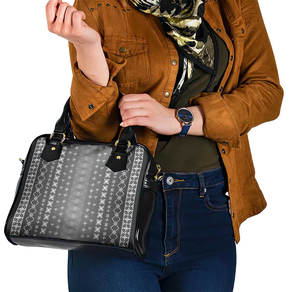 Black Samoa Malu Tattoo Inspired Shoulder Handbag LT05 - Polynesian Pride