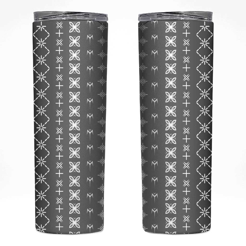 Black Samoa Malu Tattoo Inspired Skinny Tumbler - Polynesian Pride