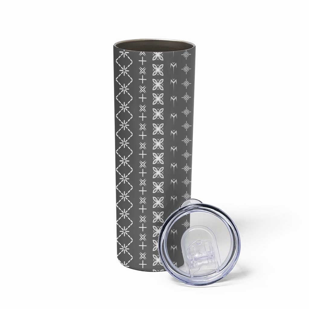 Black Samoa Malu Tattoo Inspired Skinny Tumbler - Polynesian Pride
