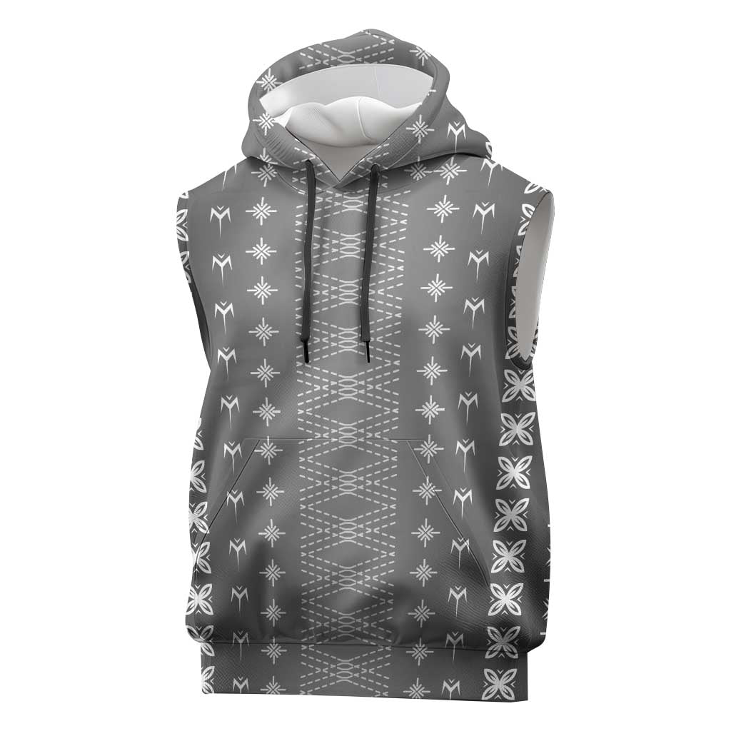 Black Samoa Malu Tattoo Inspired Sleeveless Hoodie LT05 Black - Polynesian Pride