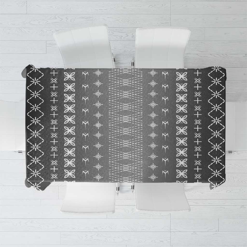 Black Samoa Malu Tattoo Inspired Tablecloth LT05 Black - Polynesian Pride