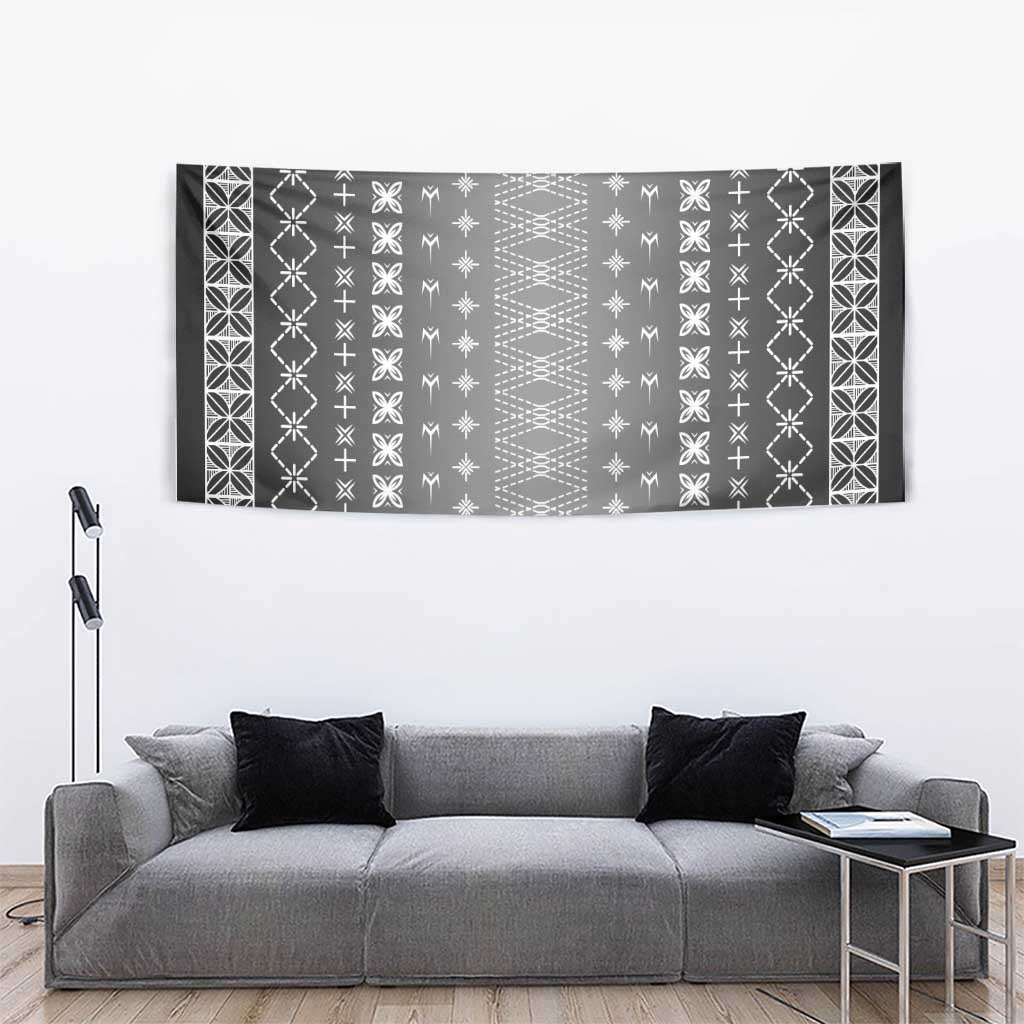 Black Samoa Malu Tattoo Inspired Tapestry - Polynesian Pride