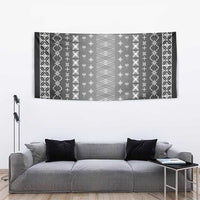 Black Samoa Malu Tattoo Inspired Tapestry - Polynesian Pride