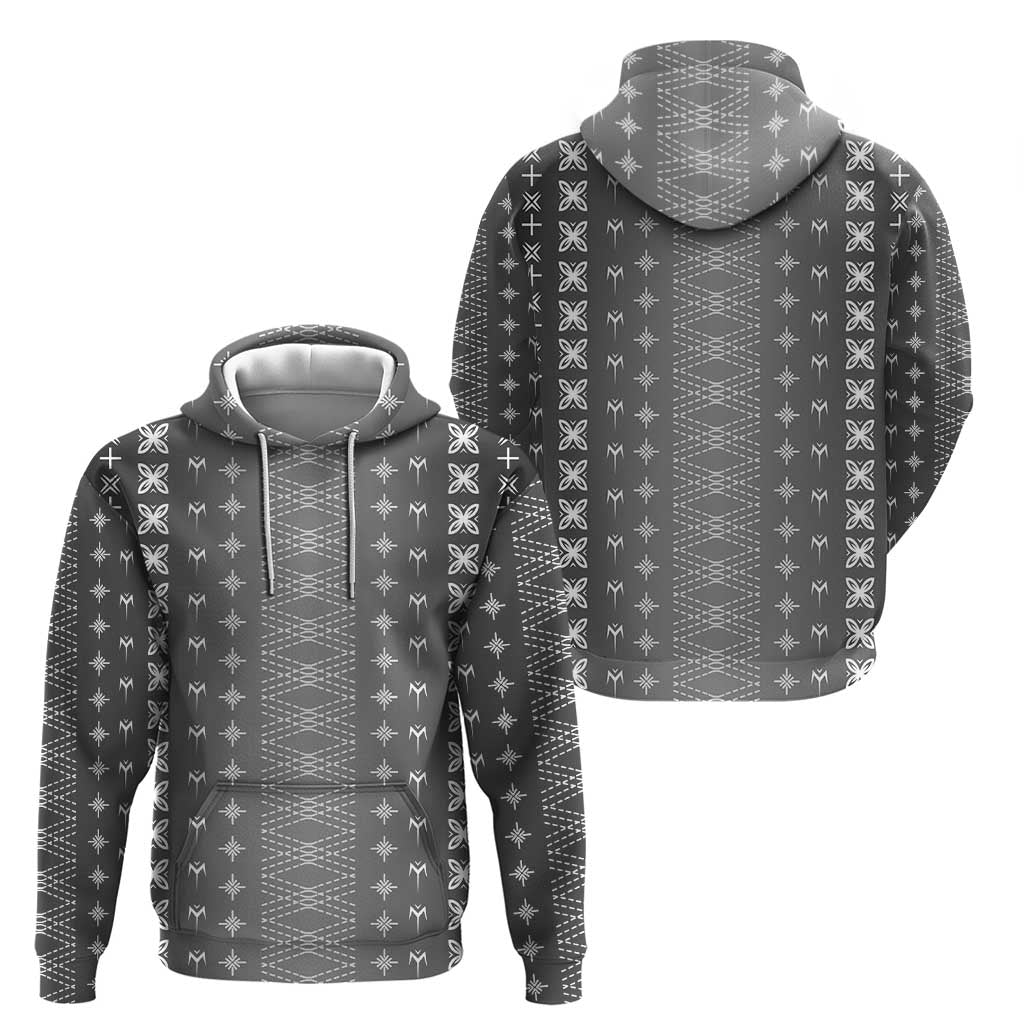 Black Samoa Malu Tattoo Inspired Zip Hoodie LT05 - Polynesian Pride