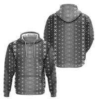 Black Samoa Malu Tattoo Inspired Zip Hoodie LT05 - Polynesian Pride