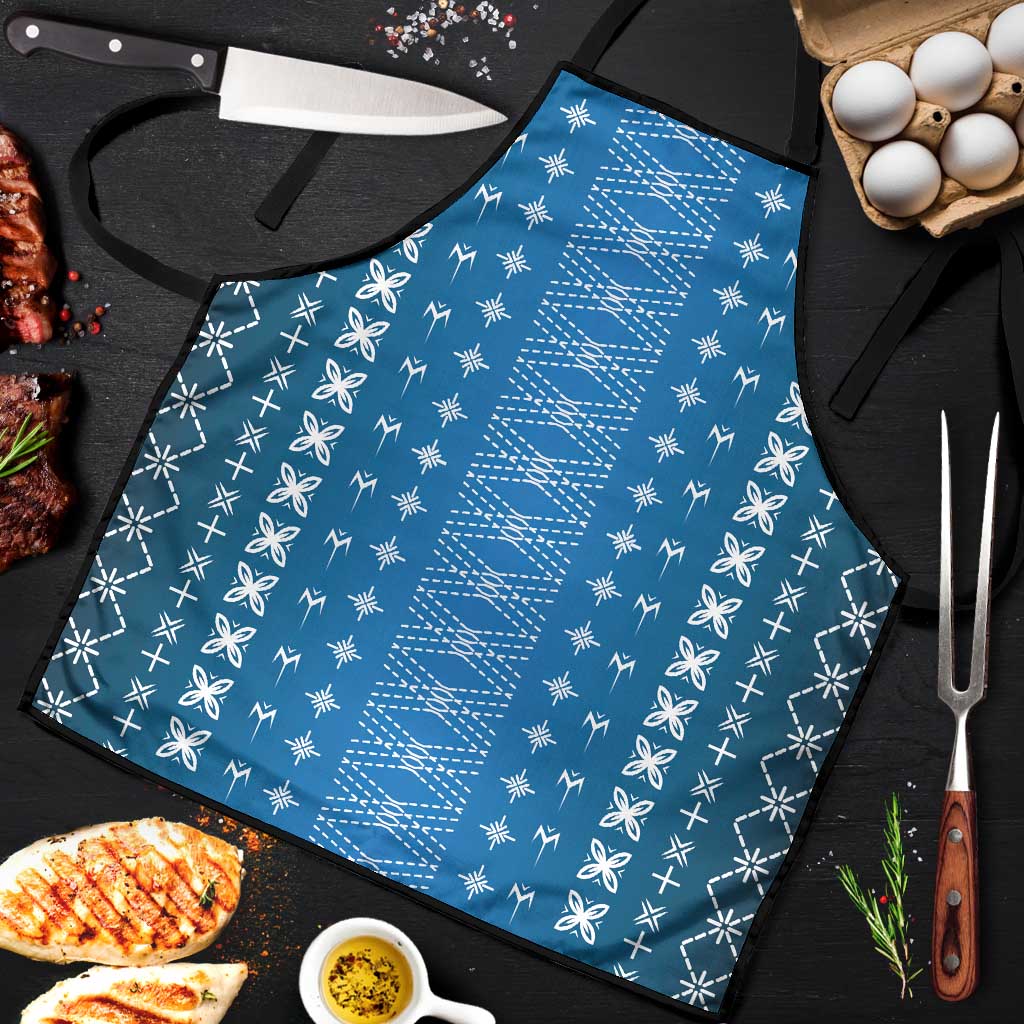 Blue Samoa Malu Tattoo Inspired Apron - Polynesian Pride