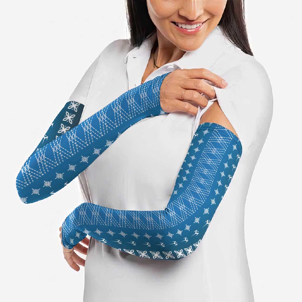 Blue Samoa Malu Tattoo Inspired Arm Sleeves LT05 - Polynesian Pride
