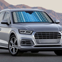 Blue Samoa Malu Tattoo Inspired Auto Sun Shade - Polynesian Pride