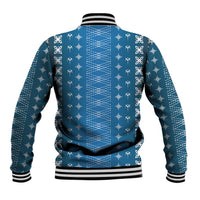 Blue Samoa Malu Tattoo Inspired Baseball Jacket - Polynesian Pride