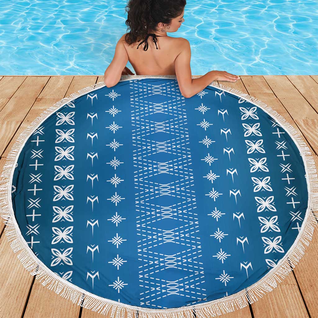 Blue Samoa Malu Tattoo Inspired Beach Blanket - Polynesian Pride