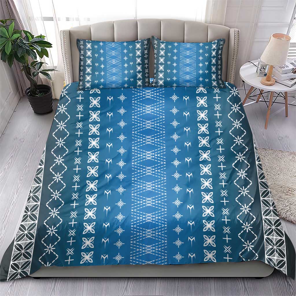 Blue Samoa Malu Tattoo Inspired Bedding Set - Polynesian Pride