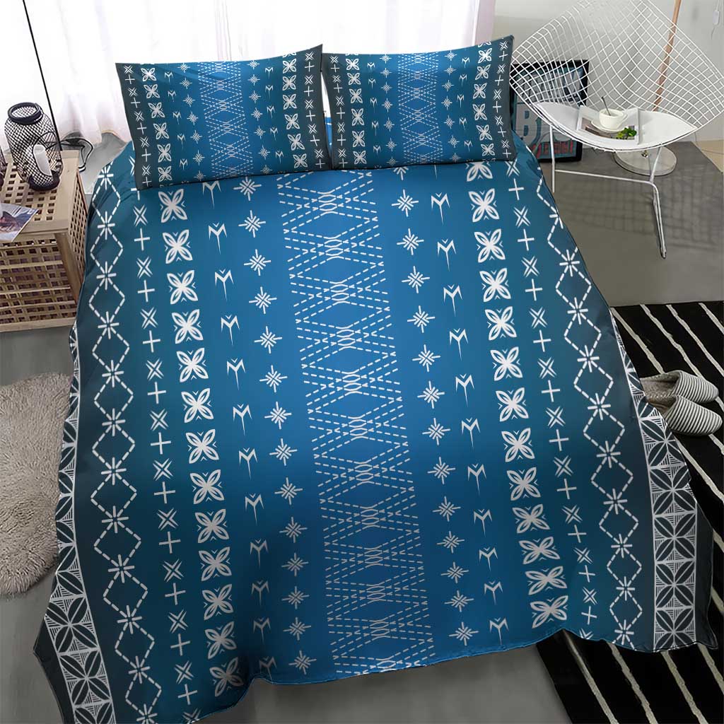 Blue Samoa Malu Tattoo Inspired Bedding Set - Polynesian Pride
