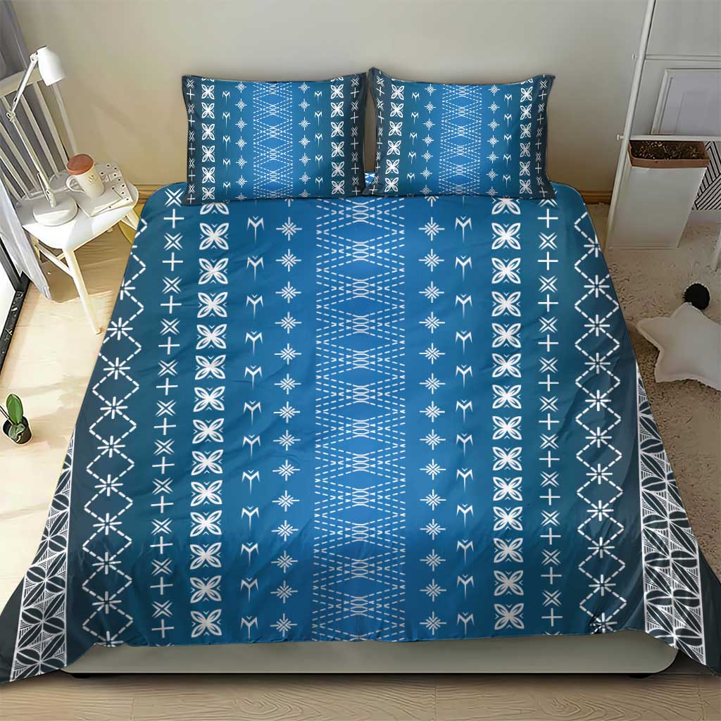 Blue Samoa Malu Tattoo Inspired Bedding Set - Polynesian Pride