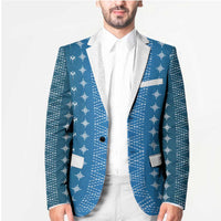 Blue Samoa Malu Tattoo Inspired Blazer - Polynesian Pride