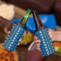 Blue Samoa Malu Tattoo Inspired 4 in 1 Can Cooler Tumbler LT05 - Polynesian Pride