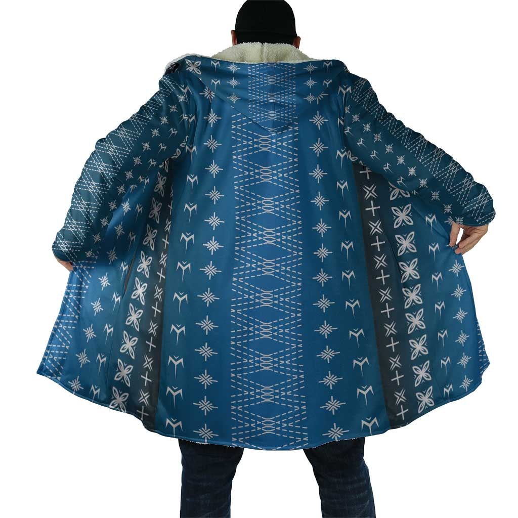 Blue Samoa Malu Tattoo Inspired Cloak - Polynesian Pride